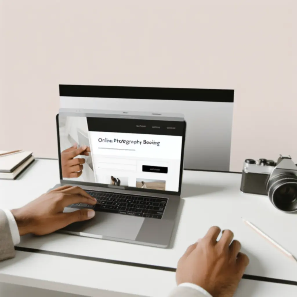 Fotós időpontfoglalás laptopon keresztül