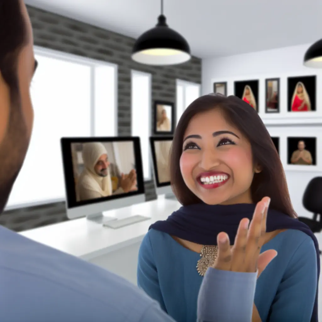 Mosolygó ügyfelek fotózás közben a Pannon Photo Studio-ban