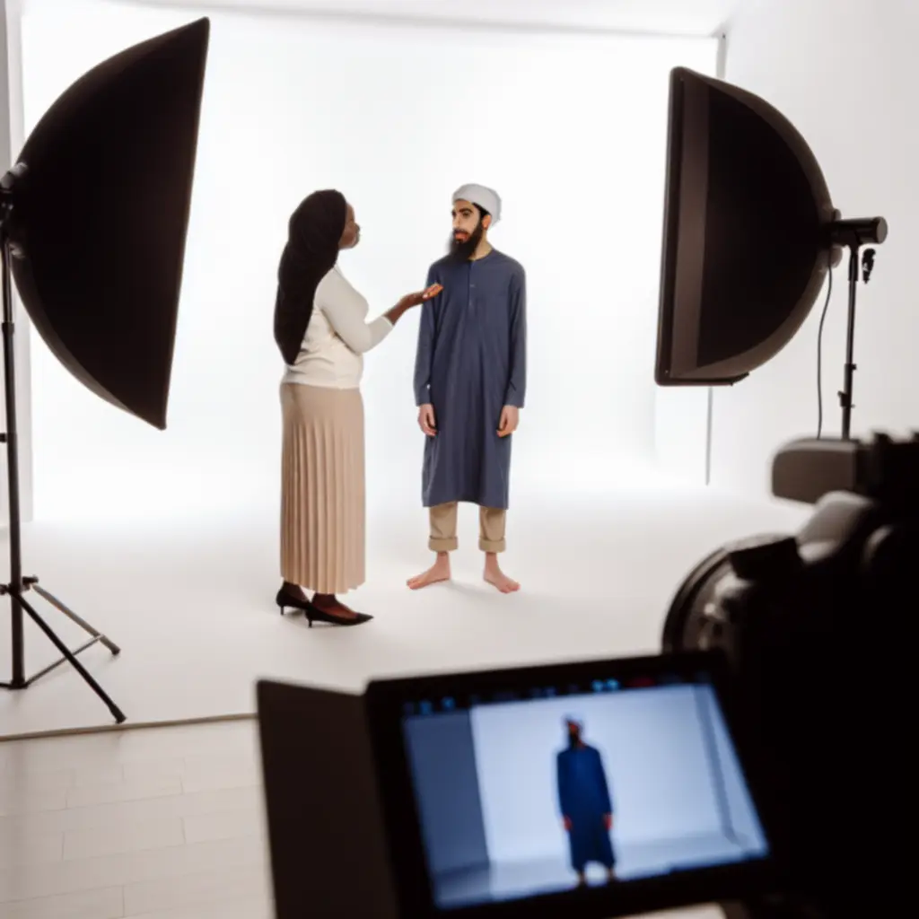 Portréfotózás stúdióban természetes fényben