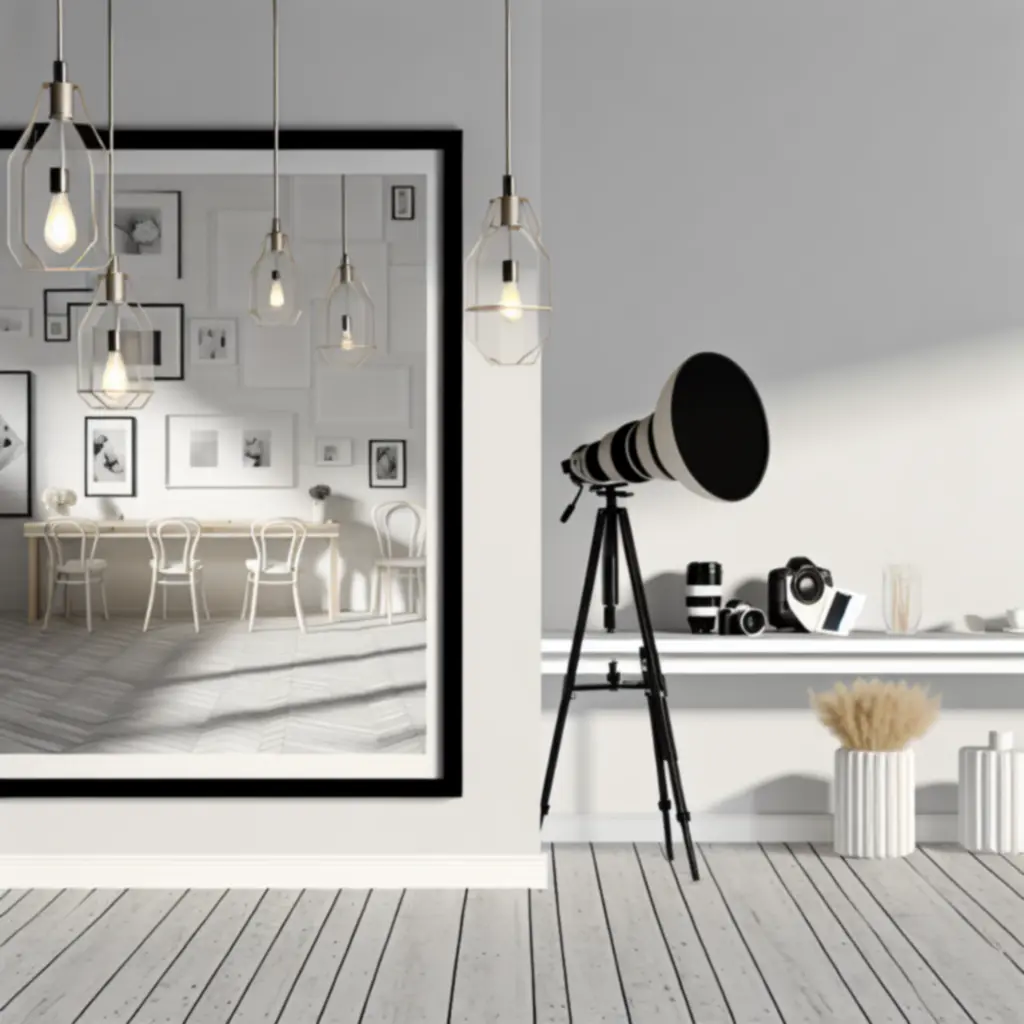 Modern fotóstúdió letisztult, elegáns berendezéssel